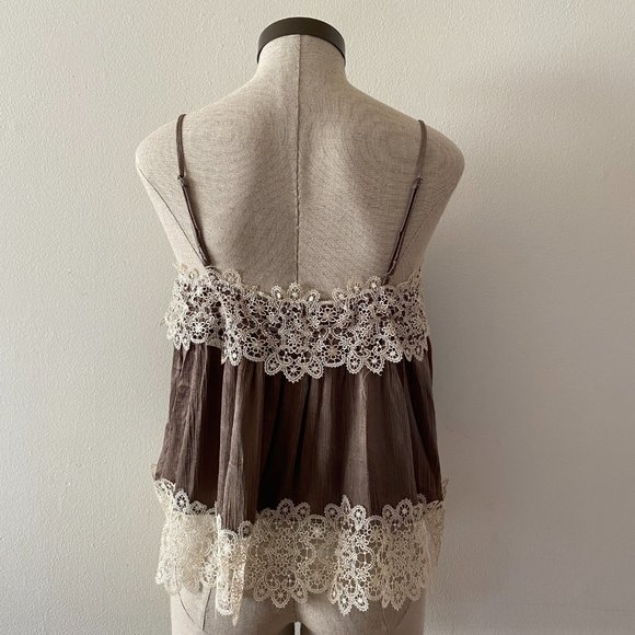 Zara Gray Metallic Top - Picture 4 of 7